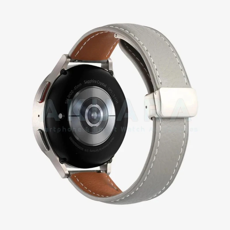 بند ساعت آکوآرا مدل Magnetic Leather AK مناسب برای ساعت هوشمند شیائومی Redmi Watch 5 Active / Redmi Watch 5 Lite سایز 22mm