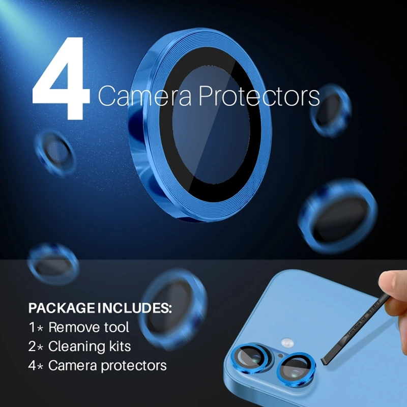 محافظ لنز دوربین شیپ مدل Ring Metal SH مناسب برای گوشی موبایل اپل iPhone 16 / 16 Plus