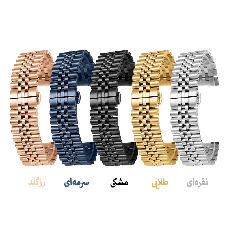بند آلتیمیت شیلد مدل 5Row TW مناسب برای ساعت هوشمند ریولینک 4Plus 46mm