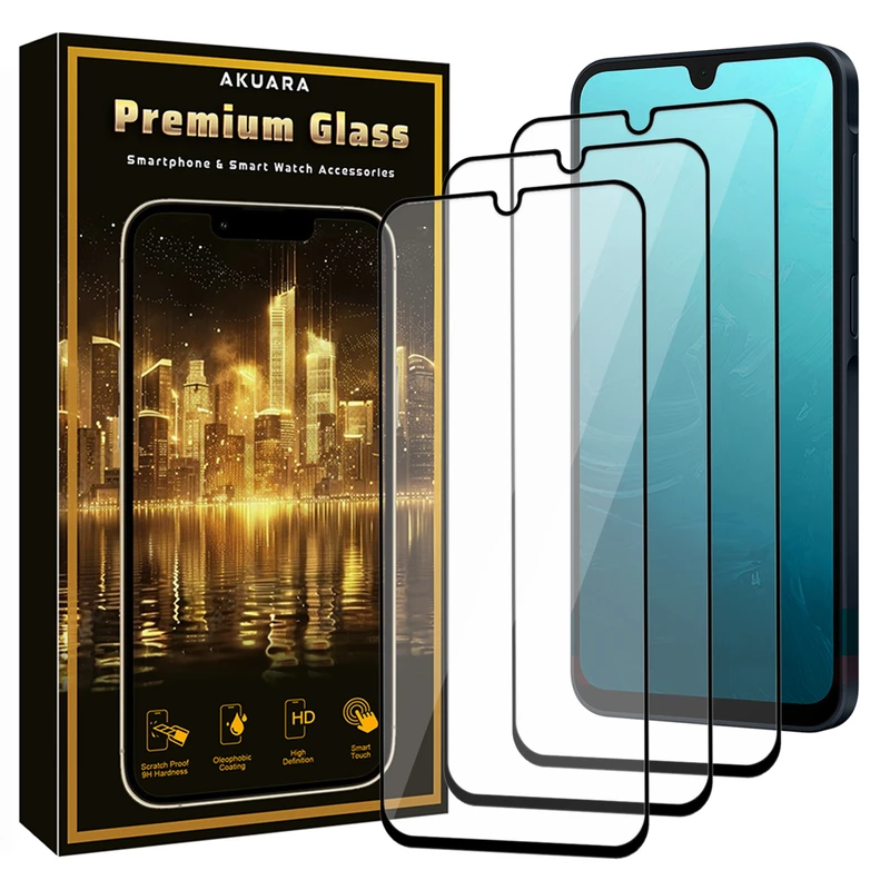 محافظ صفحه نمایش آکوآرا مدل Premium FLL3 مناسب برای گوشی موبایل شیائومی Poco C71 بسته سه عددی