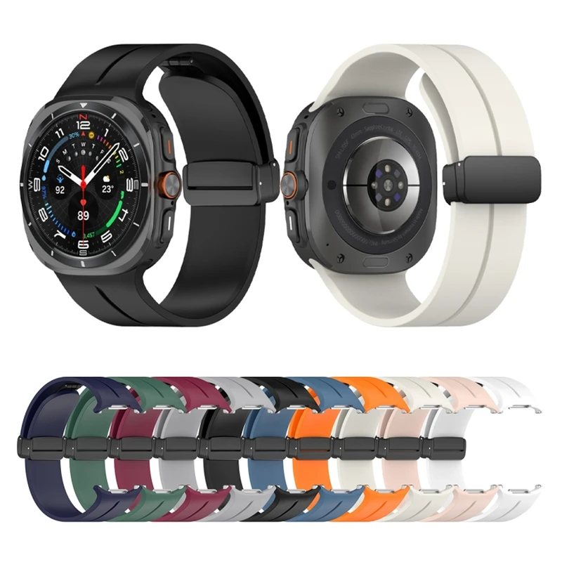 بند پلاس مدل Magnetic ORG PL مناسب برای ساعت هوشمند سامسونگ Galaxy Watch 7 Ultra 47mm