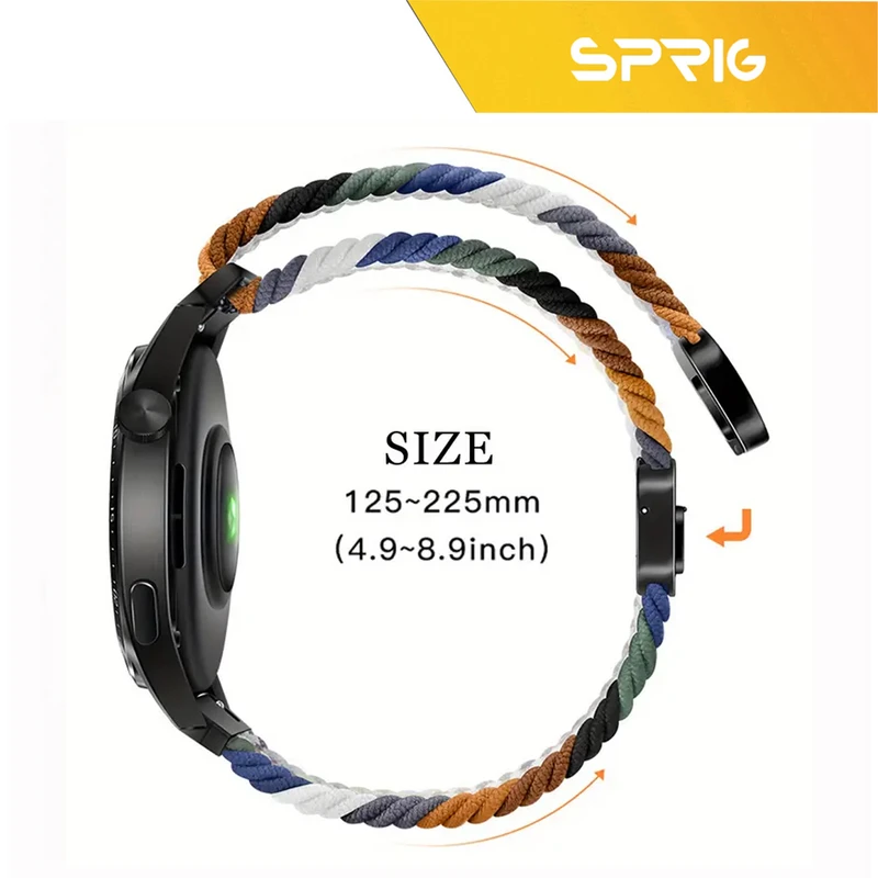 بند اسپریگ مدل Braided solo Magnet W8 مناسب برای ساعت هوشمند سامسونگ Galaxy Watch 8 40mm / 8 44mm