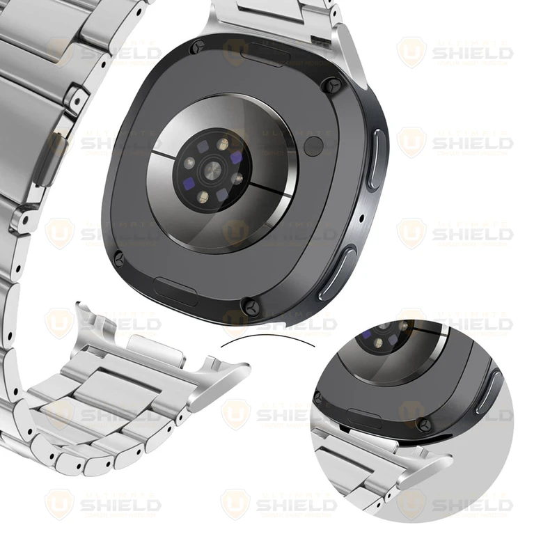 بند آلتیمیت شیلد مدل 3Row NV8 مناسب برای ساعت هوشمند سامسونگ Galaxy Watch 8 40mm / Galaxy Watch 8 44mm / Galaxy Watch 8 Classic 46mm
