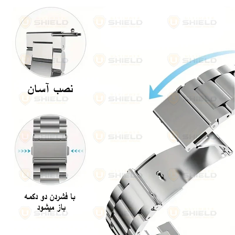 بند آلتیمیت شیلد مدل 3Bead BTN مناسب برای ساعت هوشمند سامسونگ Galaxy Watch 4 40mm / Watch 4 44mm / Watch 4 Classic 42mm / Watch 4 Classic 46mm