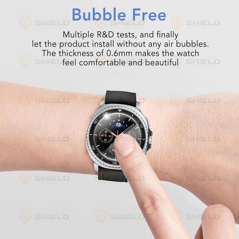 محافظ صفحه نمایش آلتیمیت شیلد مدل Nano Pmma مناسب برای ساعت هوشمند سامسونگ Galaxy Watch 8 Classic 46mm بسته سه عددی