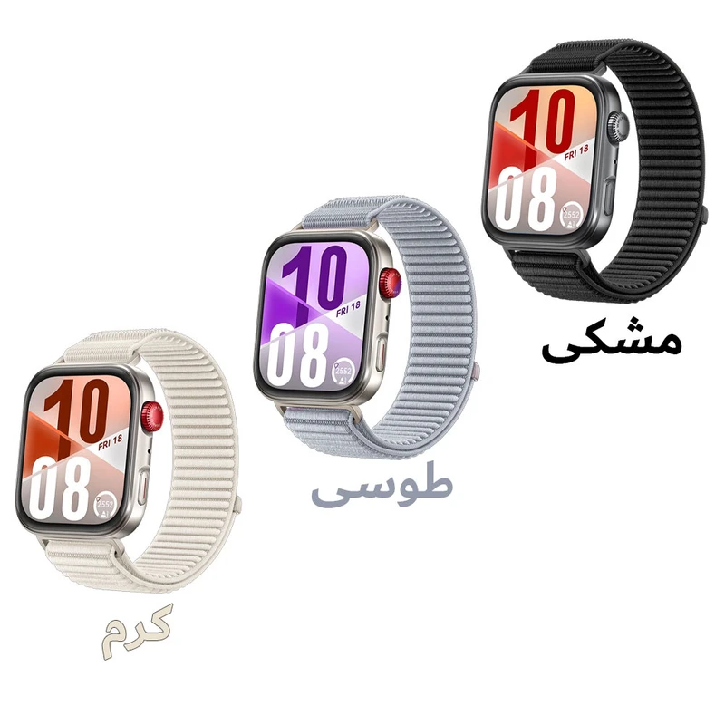 بند آکوآرا مدل Velcro Weave مناسب برای ساعت هوشمند هوآوی Fit 3/Fit 4/Fit 4 Pro