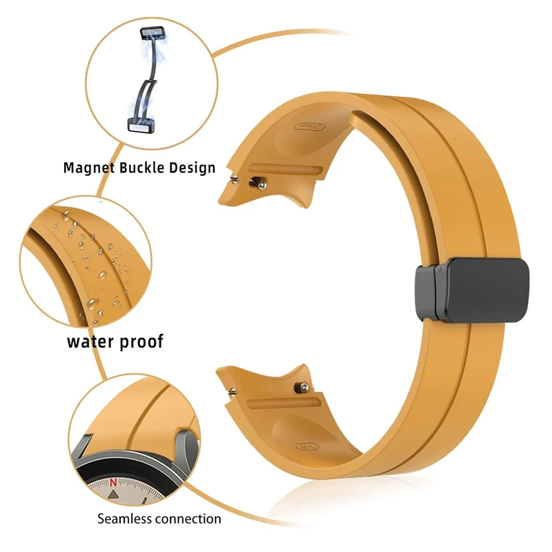 بند گلستیک مدل Magnetic ORG GL مناسب برای ساعت هوشمند سامسونگ Galaxy Watch 5 pro 45mm