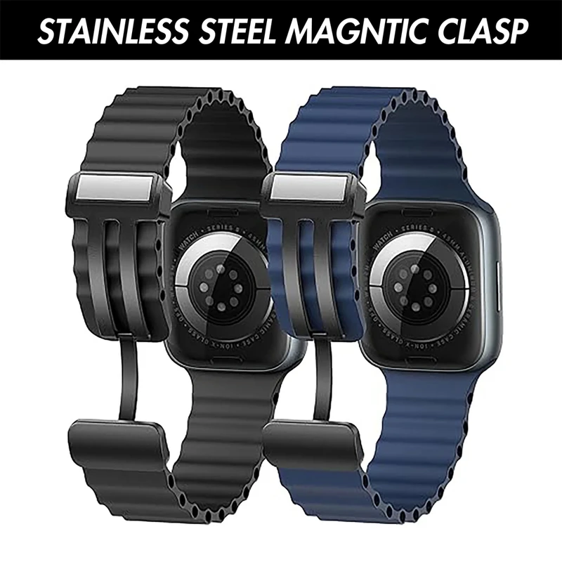 بند هاپلایت مدل Magnetic Ocean HL مناسب برای اپل واچ Ultra / Ultra 2 49mm