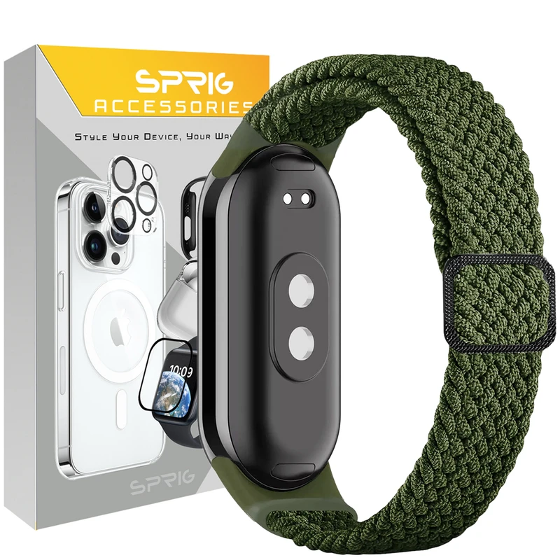 بند اسپریگ مدل Braided Solo مناسب برای ساعت هوشمند شیائومی Mi band 10