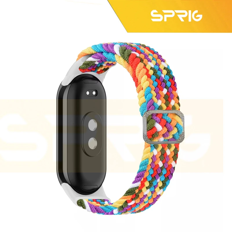 بند اسپریگ مدل Braided Dual colors مناسب برای ساعت هوشمند شیائومی Mi band 10