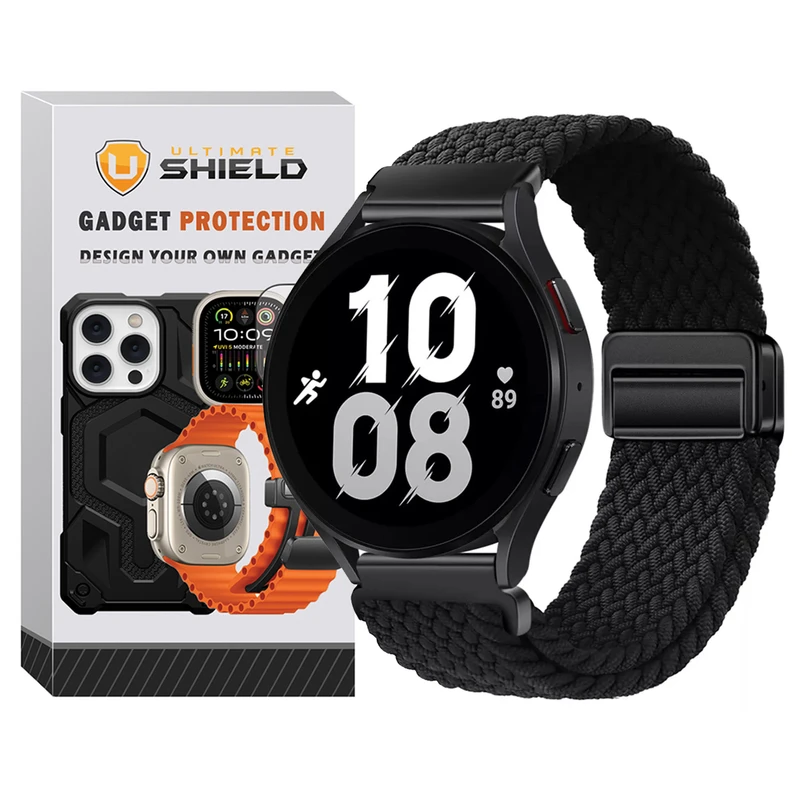 بند آلتیمیت شیلد مدل Braided Magsolo TW مناسب برای ساعت هوشمند هایلو  RS3 LS04 / RS5 / Solar Plus / Solar Pro / Solar Lite / Solar Neo / GST / GST Lite / GS / RT2 / LS02 Pro / Watch 2 Pro / R