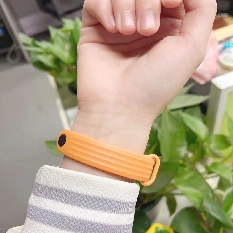بند هاپلایت مدل Stripy Silicone HL مناسب برای ساعت هوشمند شیائومی Mi band 3/4/5/6/7