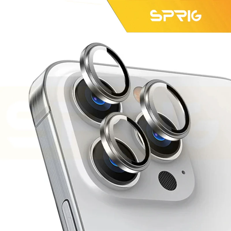 محافظ لنز دوربین اسپریگ مدل Ring metal-Super High quality مناسب برای گوشی موبایل اپل Iphone 17 Pro / 17 Pro max