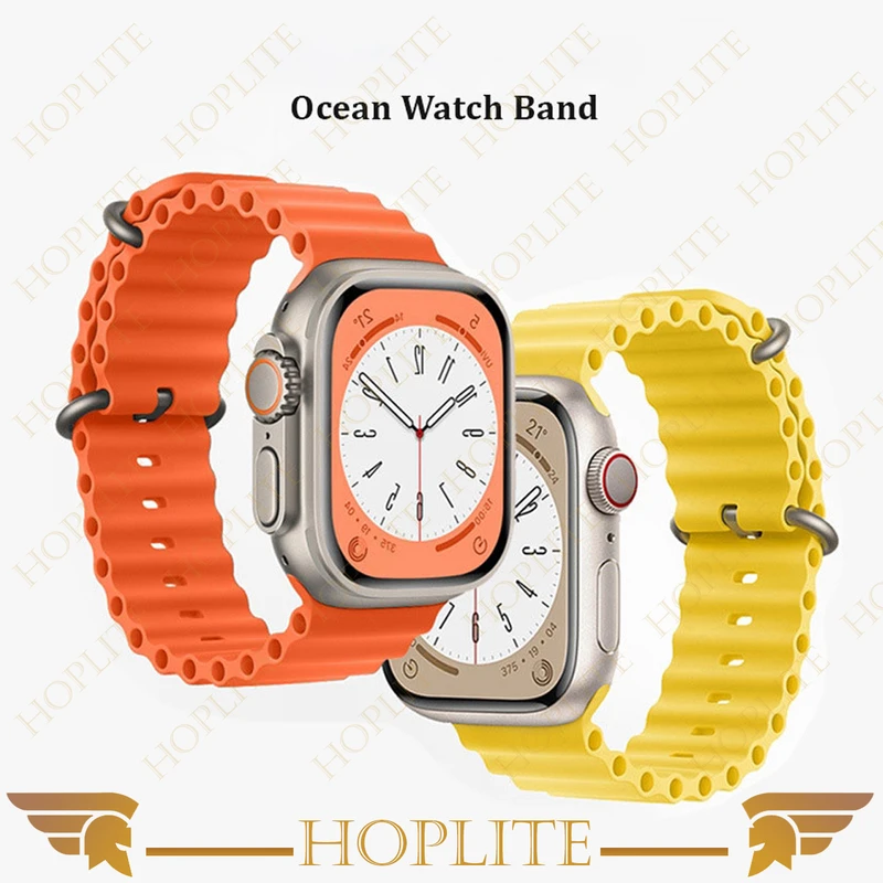 بند هاپلایت مدل Ocean مناسب برای اپل واچ Series 9 45mm