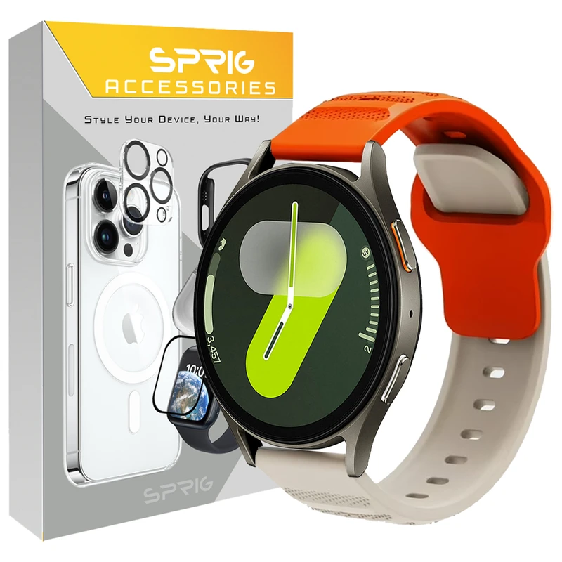 بند اسپریگ مدل Spig Sport DualC مناسب برای ساعت هوشمند سامسونگ Galaxy Watch 4 40mm/4 44mm/5 40mm/5 44mm/6 40mm/6 44mm/7 40mm/7 44mm