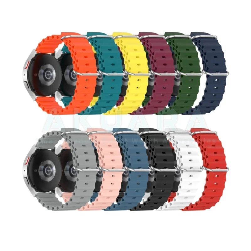 بند ساعت آکوآرا مدل Ocean AK مناسب برای ساعت هوشمند گلوریمی M2 Max LTD سایز 22mm