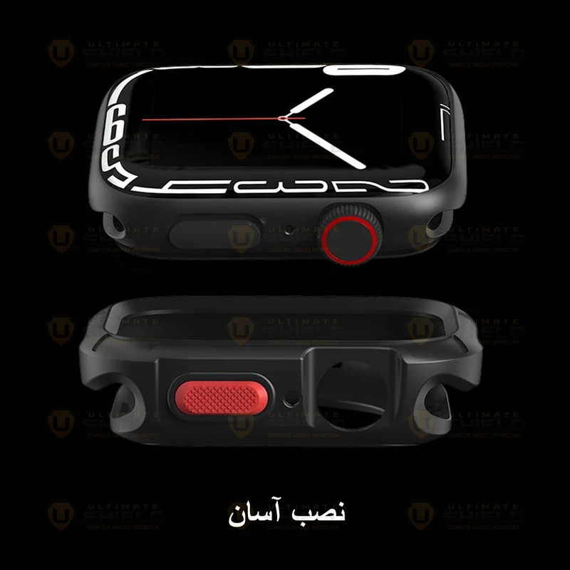 بند آلتیمیت شیلد مدل Stylish Rugged مناسب برای اپل واچ 49 میلی‌متری سری Ultra به همراه کاور