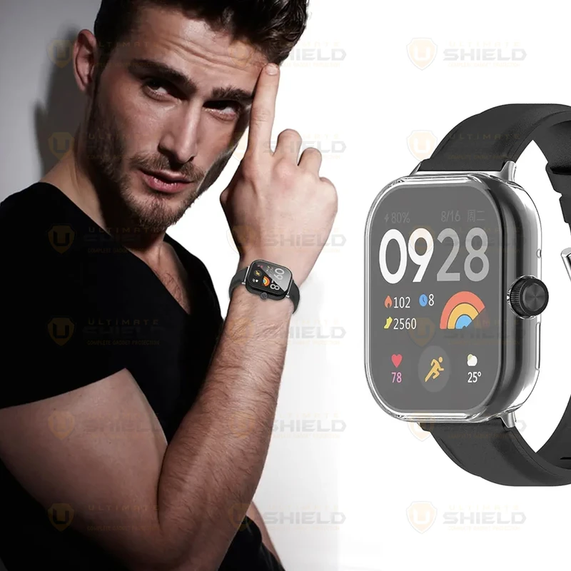 بند آلتیمیت شیلد مدل Special Jelly GRD CL مناسب برای ساعت هوشمند شیائومی Redmi watch 4 به همراه کاور
