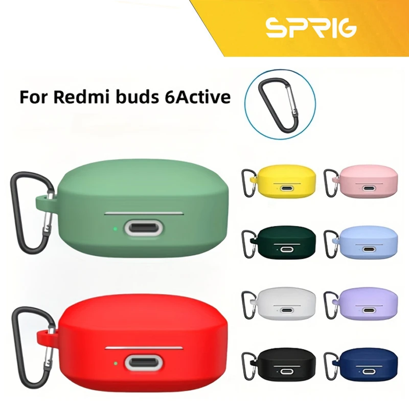 کاور اسپریگ مدل Silicone-SP مناسب برای کیس هدفون بلوتوثی شیائومی Redmi Buds 6 Active