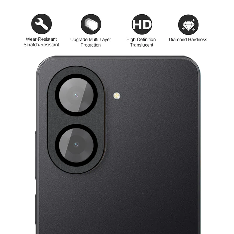 محافظ صفحه نمایش آکوآرا مدل PremiumAntis-Ring مناسب برای گوشی موبایل شیائومی Redmi A5 به همراه محافظ لنز دوربین