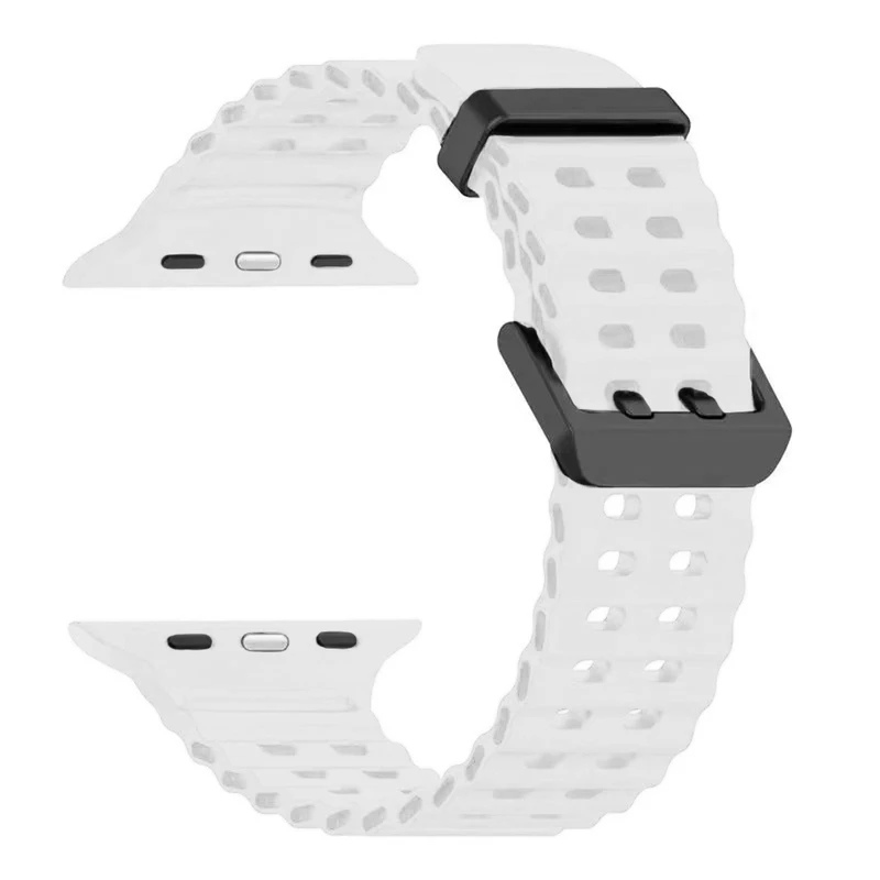 بند هاپلایت مدل Ocean Black Buckle HL مناسب برای اپل واچ سری Se/1/2/3/4/5/6/7/8/9 سایز 42/44/45 میلیمتری