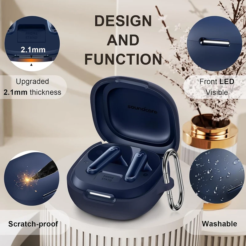 کاور زیرو مدل Silicone ZR مناسب برای کیس هدفون بی‌سیم انکر Soundcore P40i