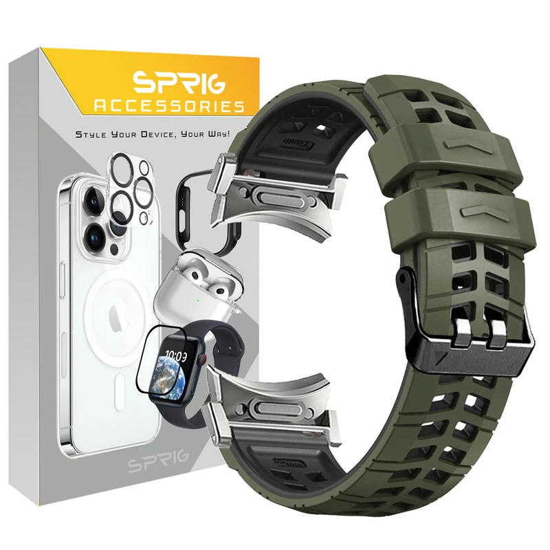بند اسپریگ مدل Rebit Silicone ORG مناسب برای ساعت هوشمند سامسونگ Galaxy Watch 4/5/6/7/FE 40/43/44/46/47mm