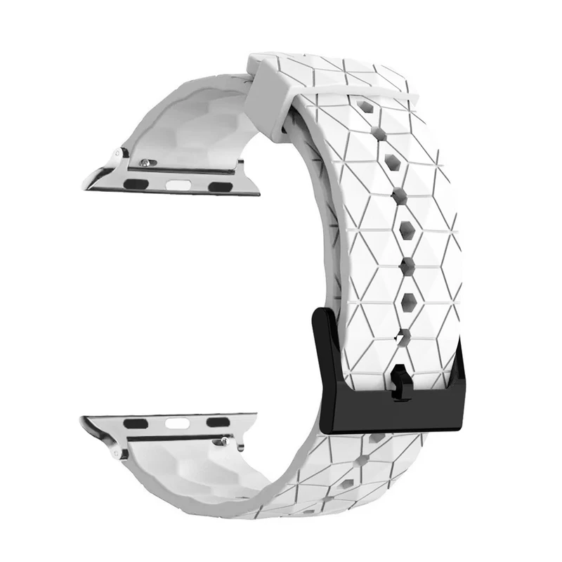 بند هاپلایت مدل Rhombus Silver HL مناسب برای اپل واچ Series 9 Aluminum 41mm / Series 8 Aluminum 41mm / Series 7 Aluminum 41mm