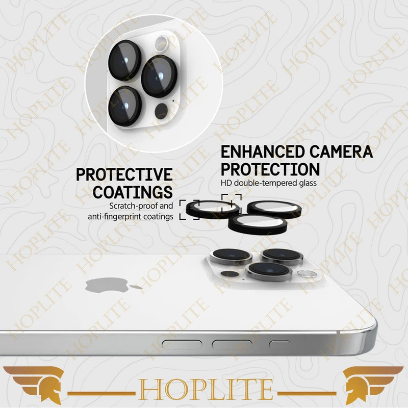 محافظ لنز دوربین هاپلایت مدل Ring-Metal-HL مناسب برای گوشی موبایل اپل Iphone 15 Pro Max