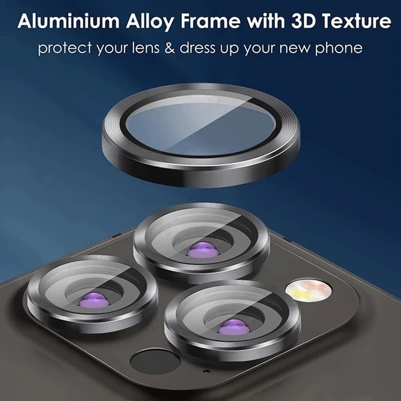محافظ لنز دوربین پلاس مدل Ring Metal PL مناسب برای گوشی موبایل اپل iPhone 16 Pro / 16 Pro Max