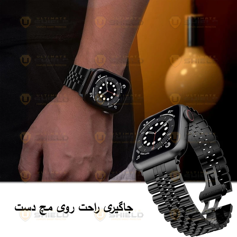 بند آلتیمیت شیلد مدل 5Bead مناسب برای اپل واچ 42 میلی متری سری 10/11