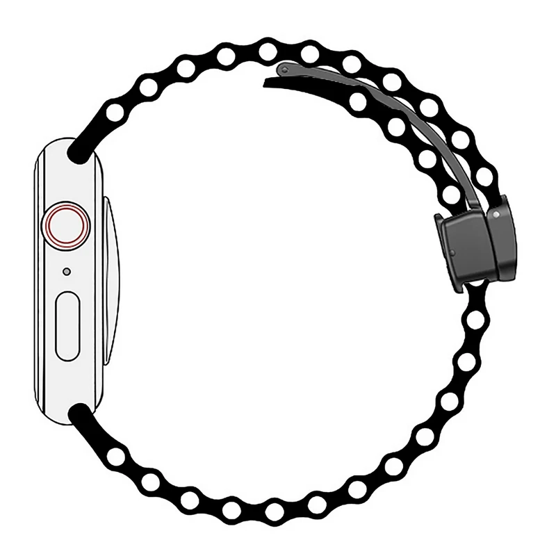 بند هاپلایت مدل Magnetic Ocean HL مناسب برای اپل واچ Ultra / Ultra 2 49mm