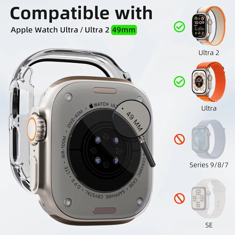 کاور پلاس مدل Privacy Guard PL مناسب برای اپل واچ Ultra / Ultra 2 49mm