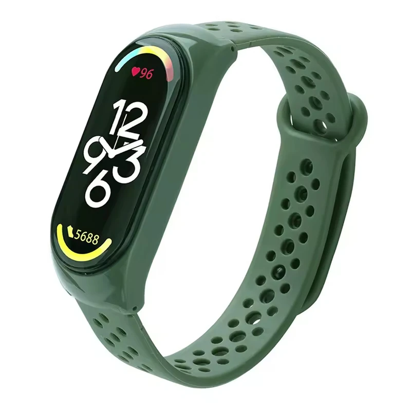 بند مدل HB-Guard مناسب برای ساعت هوشمند شیائومی Mi band 3/4/5/6/7 مجموعه 12 عددی
