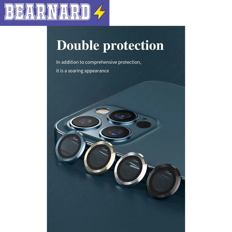محافظ لنز دوربین برنارد مدل Ring Metal مناسب برای گوشی موبایل اپل Iphone 13 / 13 Mini