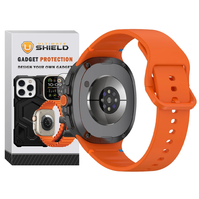 بند آلتیمیت شیلد مدل Silic NV8 مناسب برای ساعت هوشمند سامسونگ Galaxy Watch 8 40mm / Galaxy Watch 8 44mm / Galaxy Watch 8 Classic 46mm
