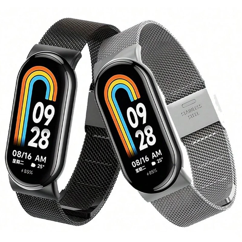 بند آکوآرا مدل Milanese SG GRDS مناسب برای مچ بند هوشمند شیائومی Mi Band 10 به همراه کاور