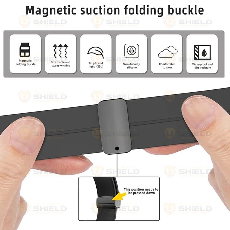 بند آلتیمیت شیلد مدل SIC MAG NV8 مناسب برای ساعت هوشمند سامسونگ Galaxy Watch 8 44mm