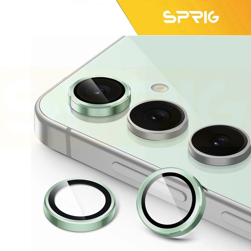 محافظ لنز دوربین اسپریگ مدل Ring metal مناسب برای گوشی موبایل سامسونگ Galaxy S25 FE