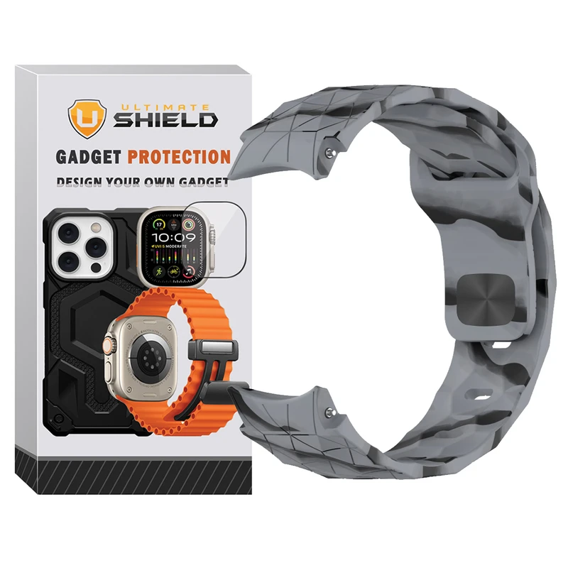 بند آلتیمیت شیلد مدل Ball Band Arc Mix مناسب برای ساعت هوشمند سامسونگ Galaxy Watch 4 Classic 46mm