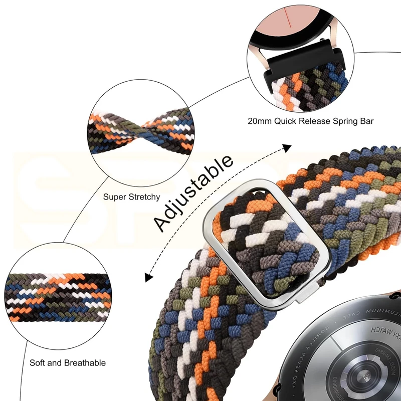بند اسپریگ مدل Braided NewC مناسب برای ساعت هوشمند سامسونگ Galaxy Watch 7 44mm