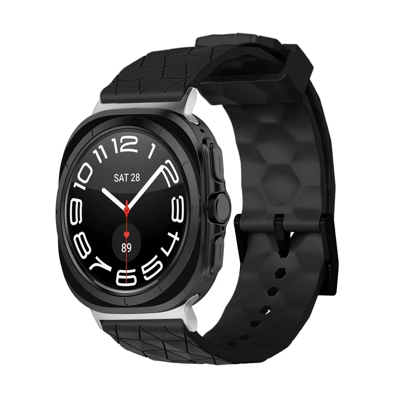 بند پلاس مدل Rhombus Silver HL مناسب برای ساعت هوشمند سامسونگ Galaxy Watch 7 Ultra 47mm
