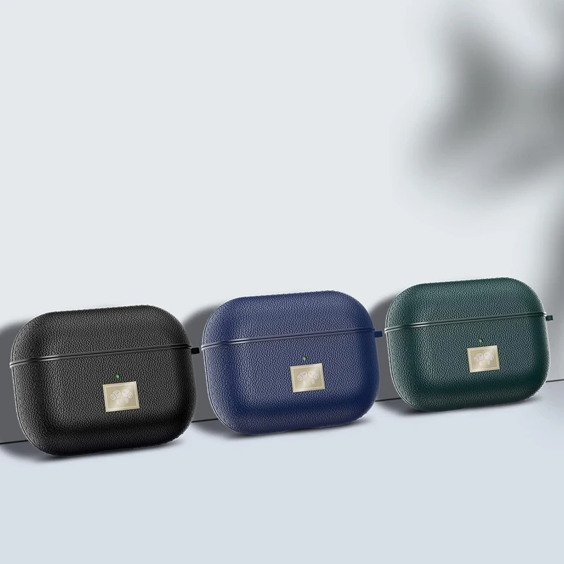کاور هاپلایت مدل Leather NV مناسب برای کیس اپل Airpods Pro  Pro 2