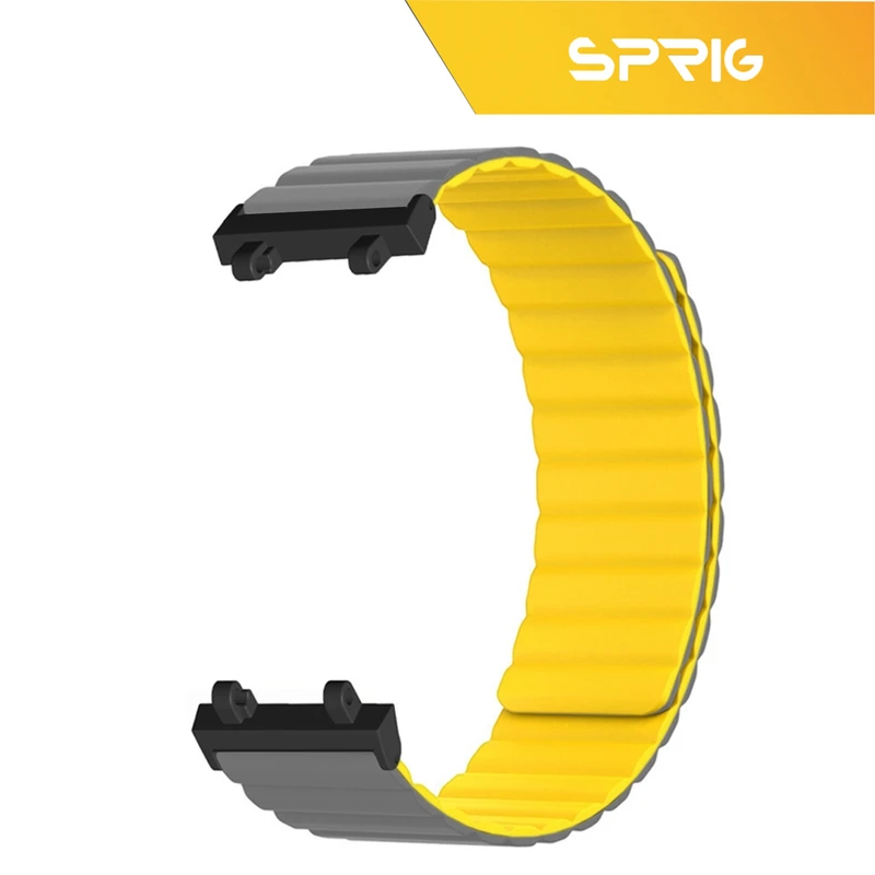 بند اسپریگ مدل Sic Magnetic Link GRY مناسب برای ساعت هوشمند ساعت هوشمند امیزفیت Trex 2 47mm