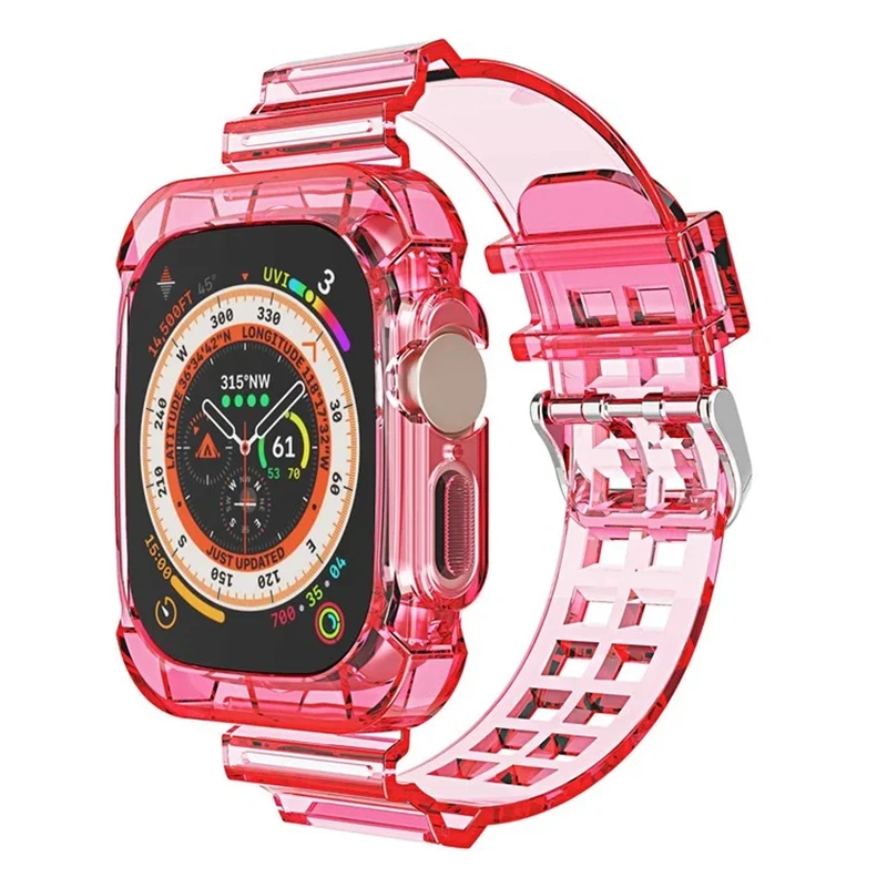 بند شیپ مدل Transparent Shock SH مناسب برای اپل واچ Ultra / Ultra 2 49mm