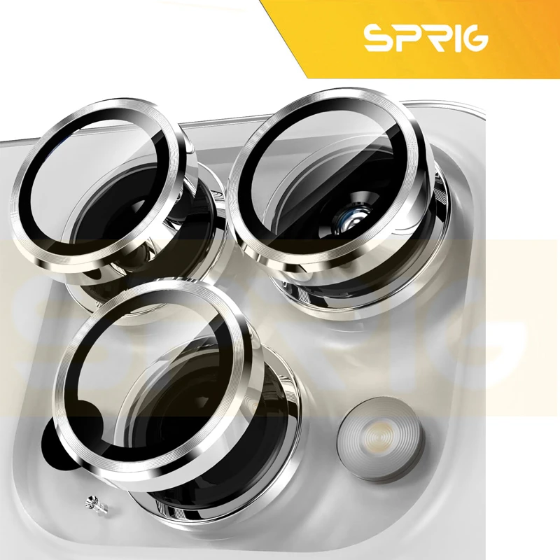 محافظ لنز دوربین اسپریگ مدل Ring Metal Luxury مناسب برای گوشی موبایل اپل Iphone 13 Pro / 13 Pro max