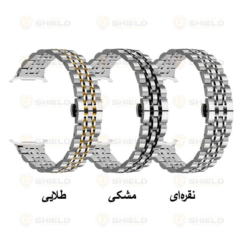بند آلتیمیت شیلد مدل 7Row SLV 2C مناسب برای ساعت هوشمند سامسونگ Galaxy Watch 7 Ultra 47mm