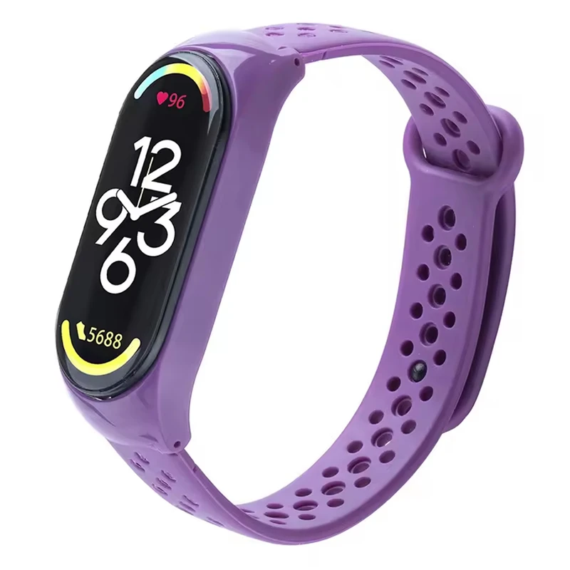 بند مدل HB-Guard مناسب برای ساعت هوشمند شیائومی Mi band 3/4/5/6/7 مجموعه 12 عددی