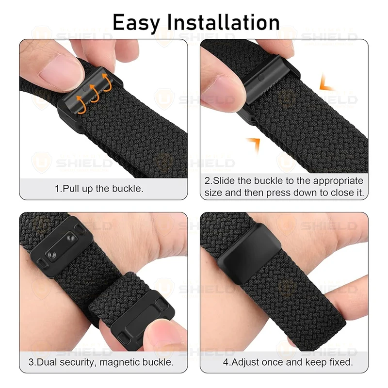 بند آلتیمیت شیلد مدل Braided Magsolo BTN SL مناسب برای ساعت هوشمند سامسونگ Galaxy Watch 6 40mm / 44mm / Classic 43mm / Classic 47mm