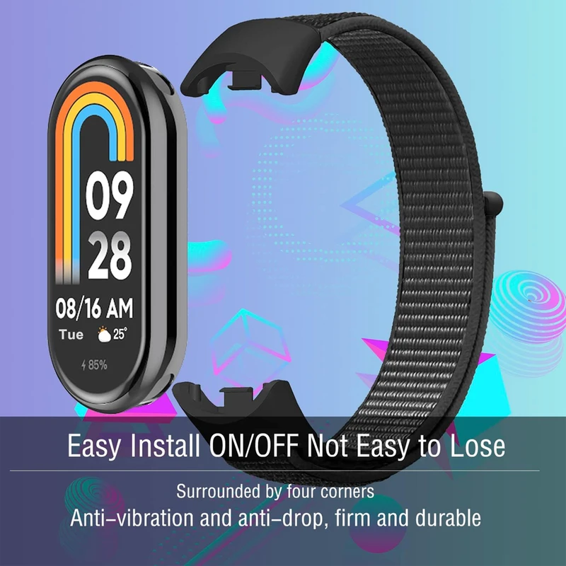 بند هاپلایت مدل Nylon SK HL مناسب برای ساعت هوشمند شیائومی Mi Band 8
